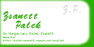 zsanett palek business card